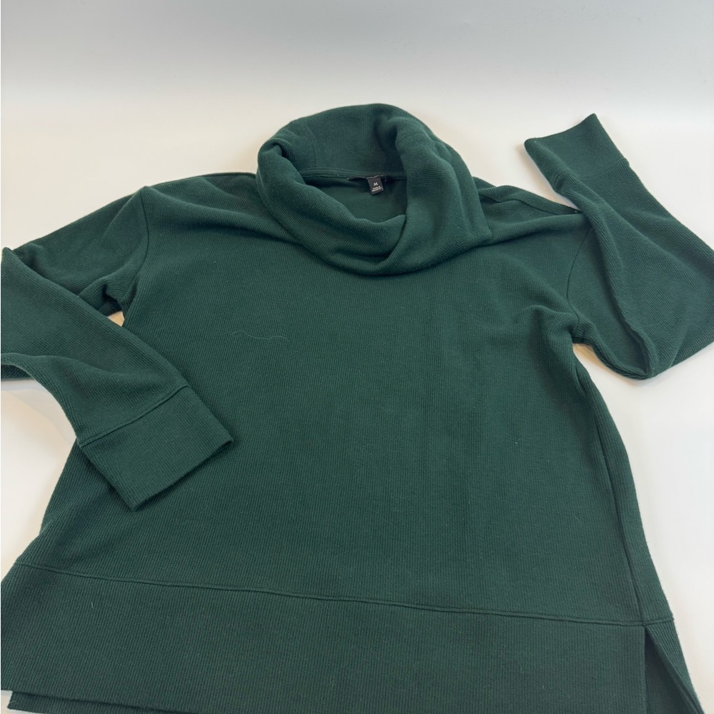 Banana Republic Women’s Sz M CHRISTMAS Green Knit turtleneck Sweater